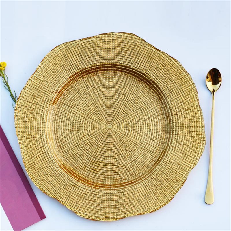 Wholesale Glass Charger Plate PZ-077 - Image 1